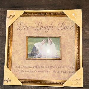 New View Gold Picture Frame - Live Laugh Love